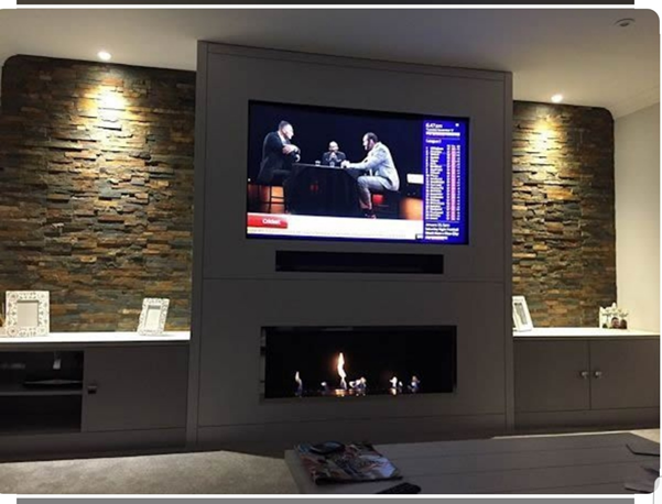 The Best Way To Build A Fireplace And TV False Wall