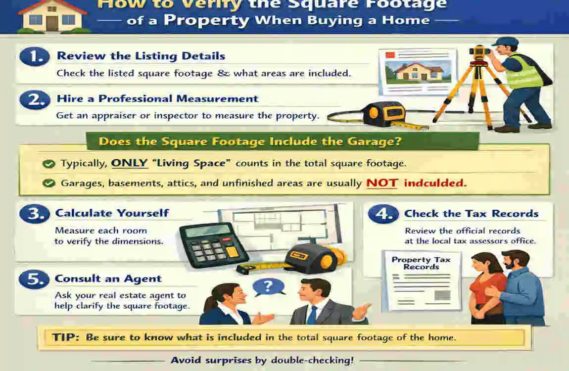 does a garage count as square footage