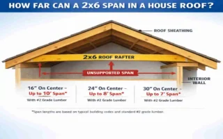 How Far Can a 2x6 Span in a House Roof?