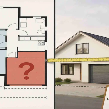 does a garage count as square footage