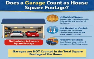 does a garage count as square footage