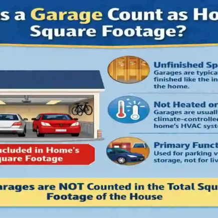 does a garage count as square footage