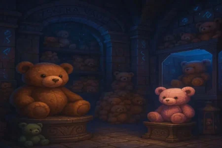 zskera vault stuffed bear toy room