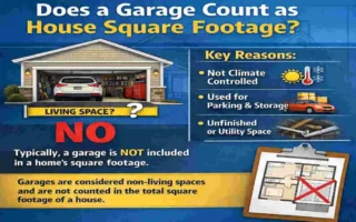 does a garage count as square footage