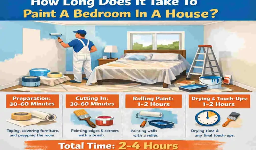 how long to paint a bedroom