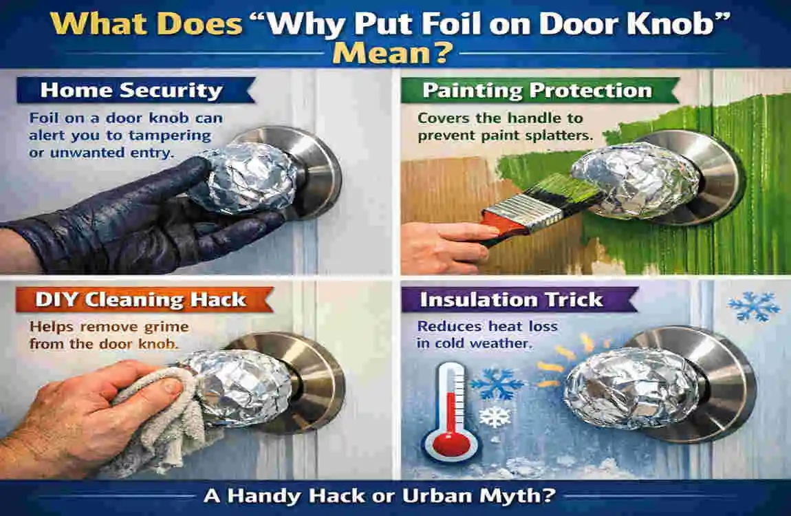 why put foil on door knob