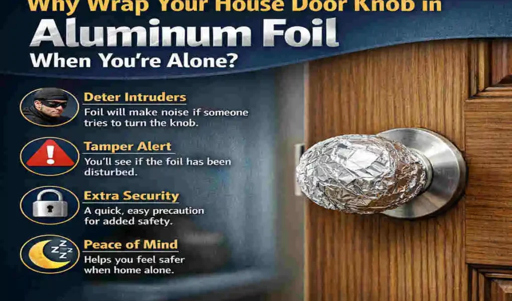 why put foil on door knob