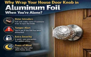 why put foil on door knob