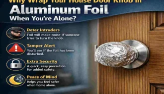 why put foil on door knob