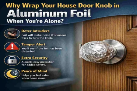 why put foil on door knob