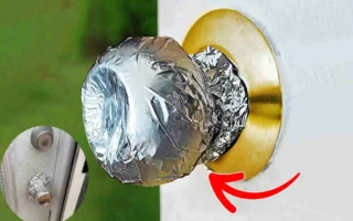 why put foil on door knob