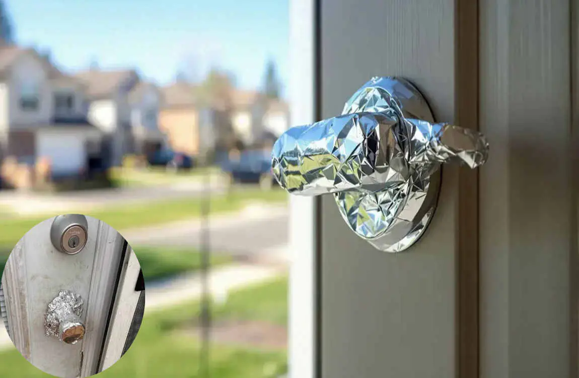 why put foil on door knob