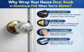 why put foil on door knob