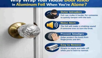 why put foil on door knob