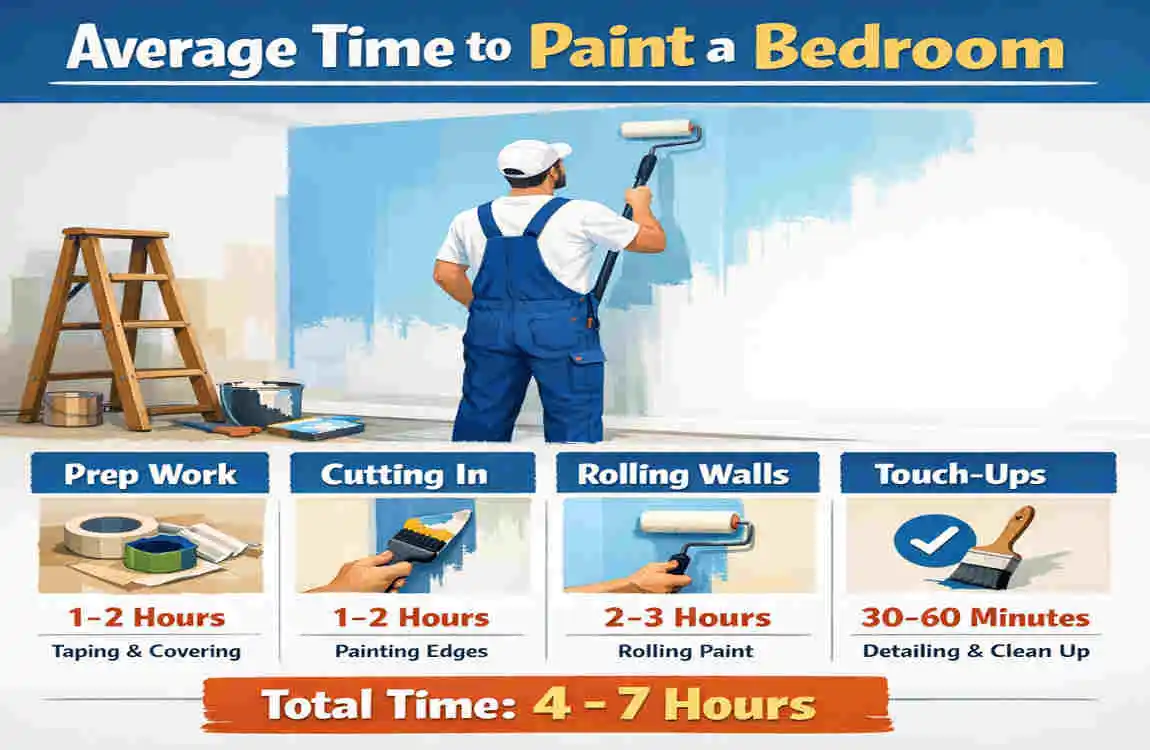 how long to paint a bedroom