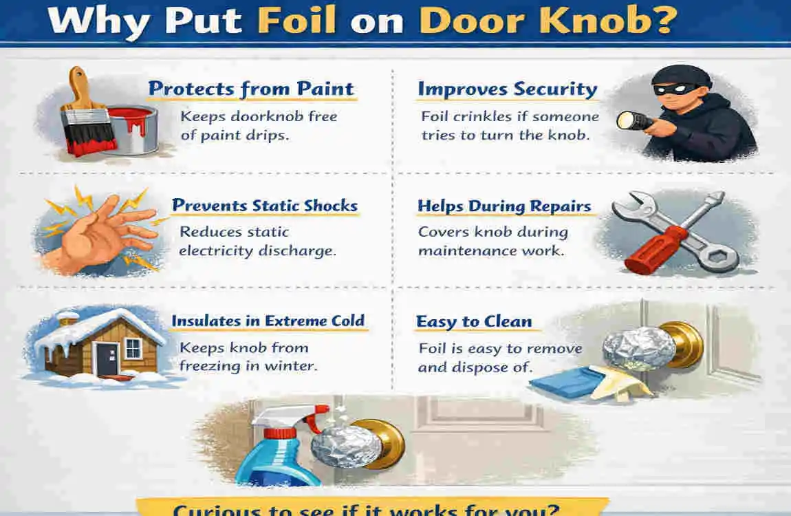why put foil on door knob