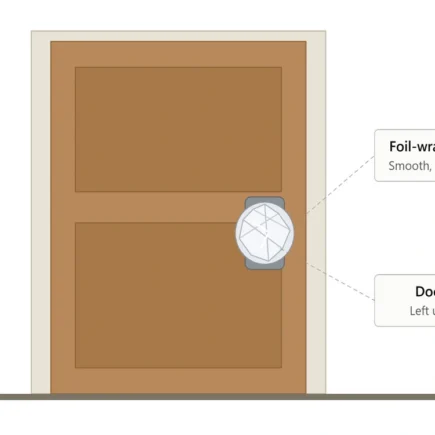 why put foil on door knob