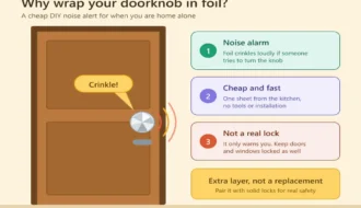 why put foil on door knob
