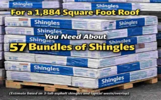 how many shingles is needed for 1884 sq ft roof