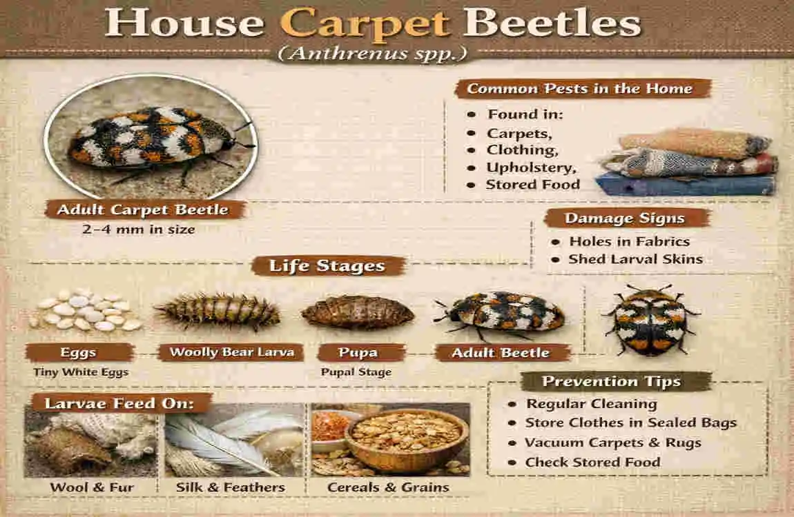 house carpet beetles