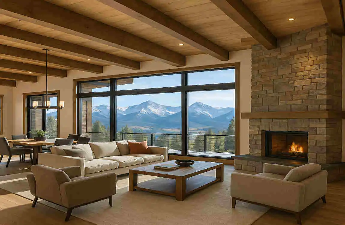 Modern mountain homes interior