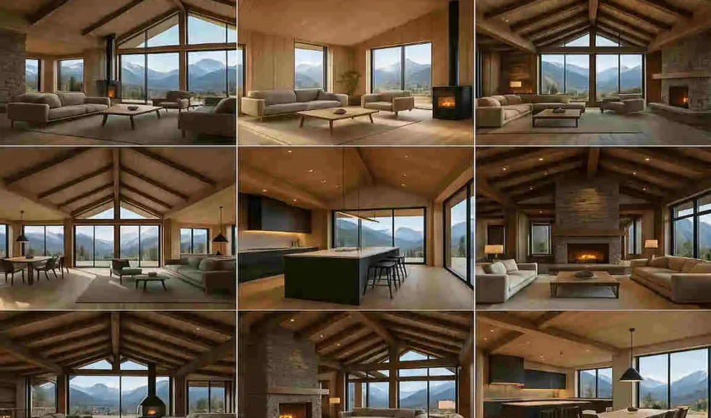 Modern mountain homes interior