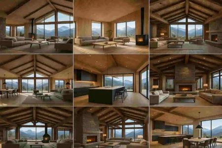 Modern mountain homes interior