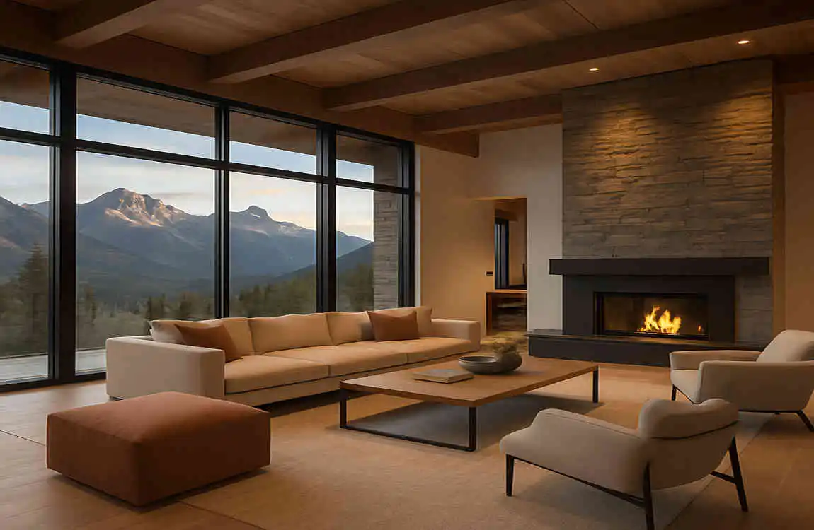 Modern mountain homes interior