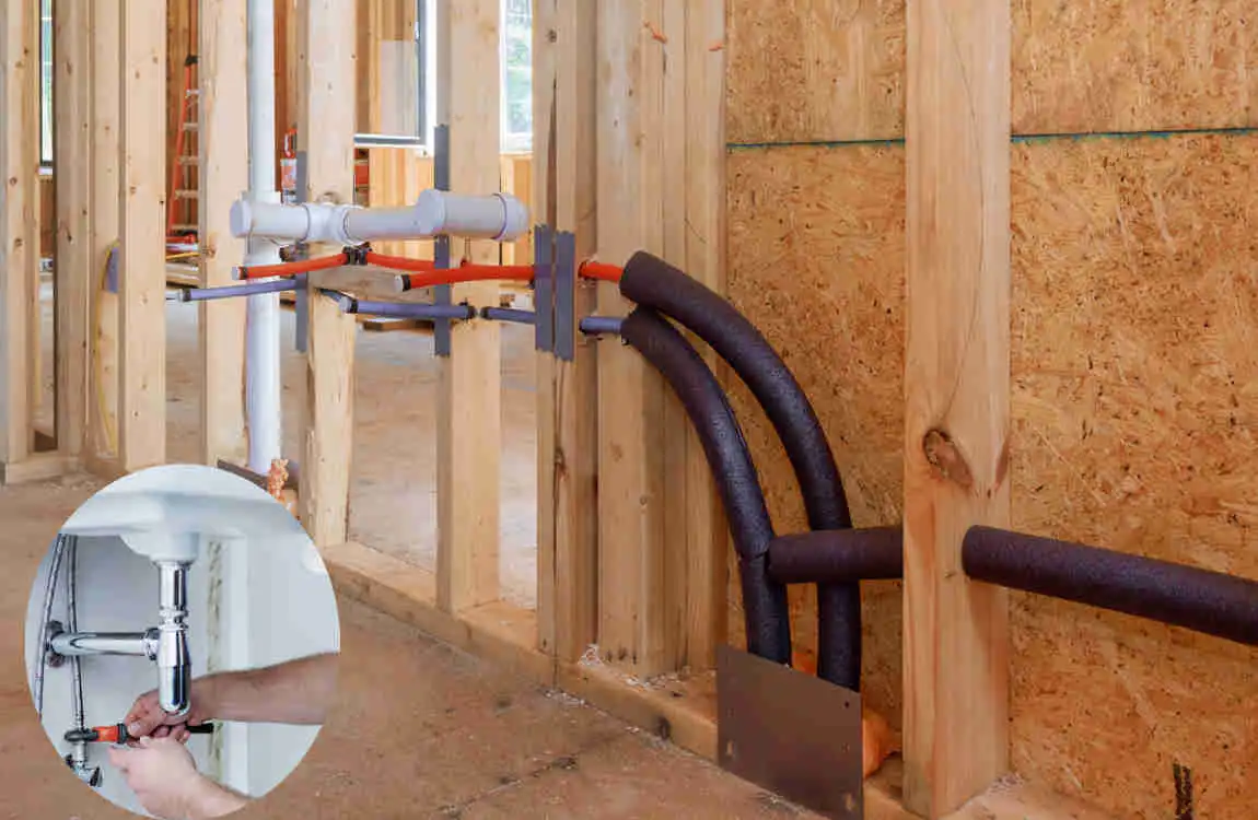 how to install plumbing in a new house