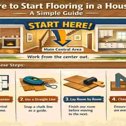 where to start flooring in a house