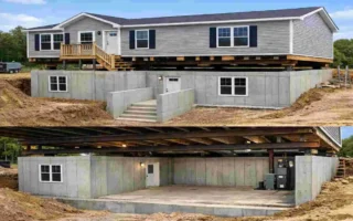 can a modular home have a basement