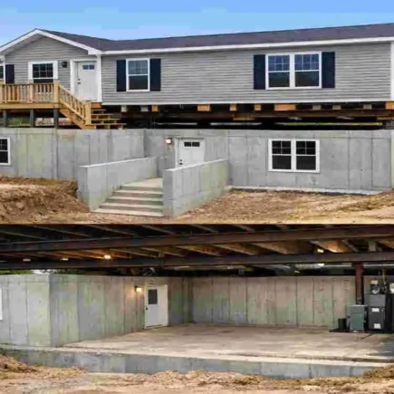 can a modular home have a basement