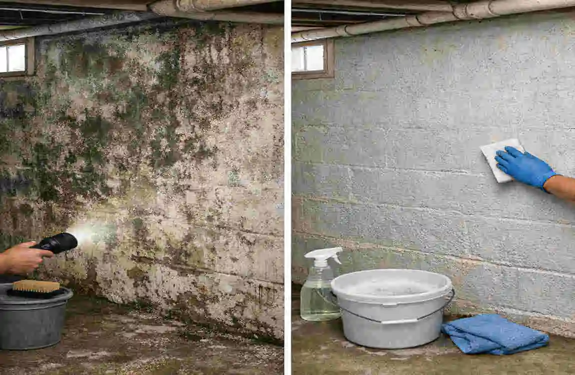 How to Clean Basement Walls