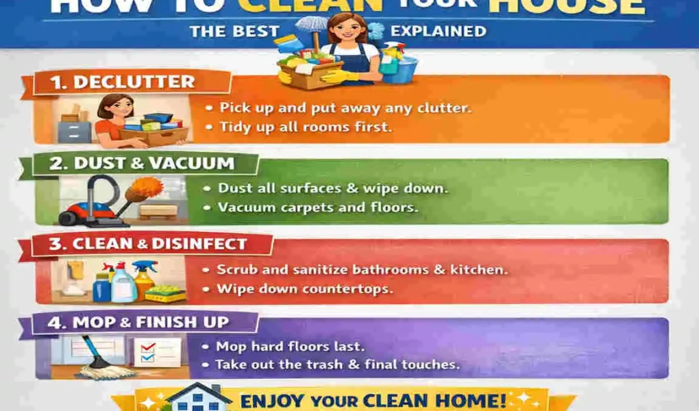 What is the best method to clean your house?