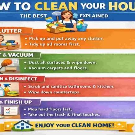 What is the best method to clean your house?