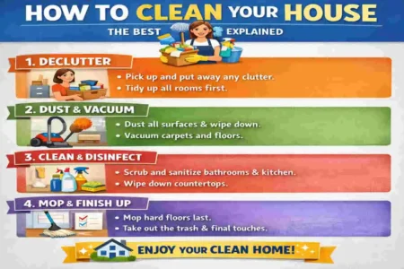 What is the best method to clean your house?
