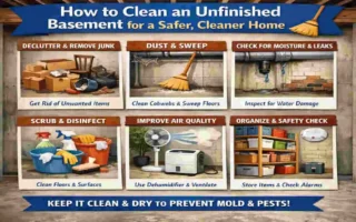 how to clean unfinished basement