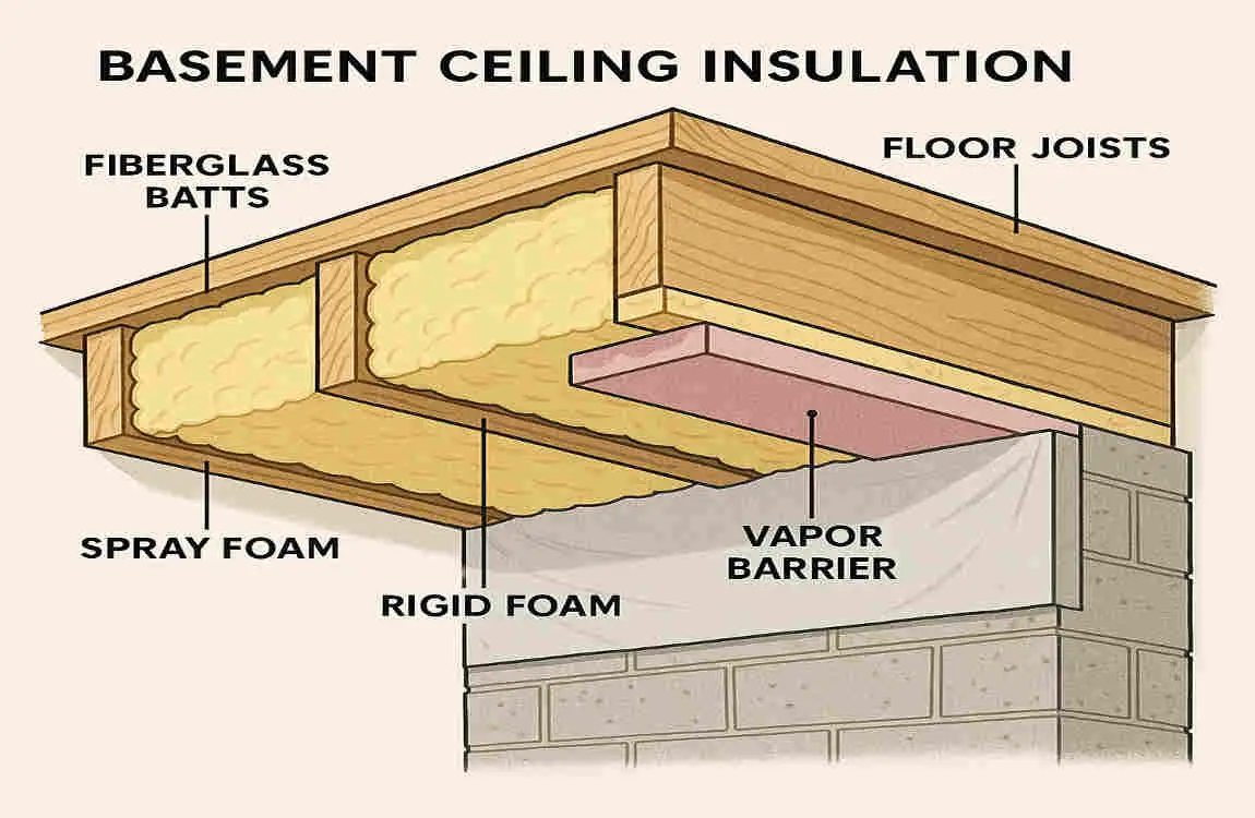 What Basement Ceiling Insulation Works Best for Your House?