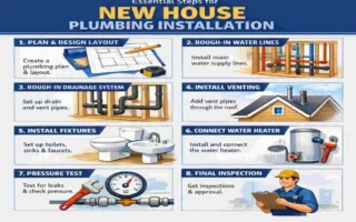 how to install plumbing in a new house