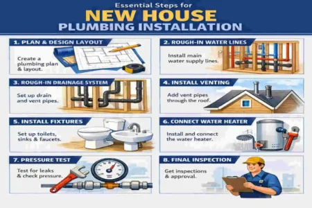 how to install plumbing in a new house