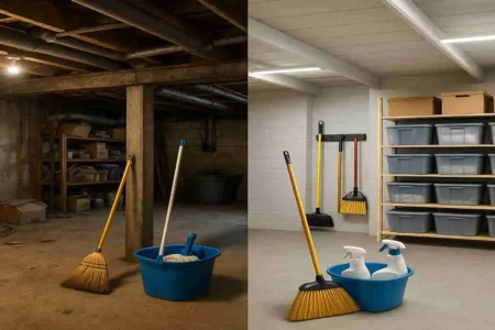 How to Clean an Unfinished Basement: Effective Tips for a Safe and Organized Home Space