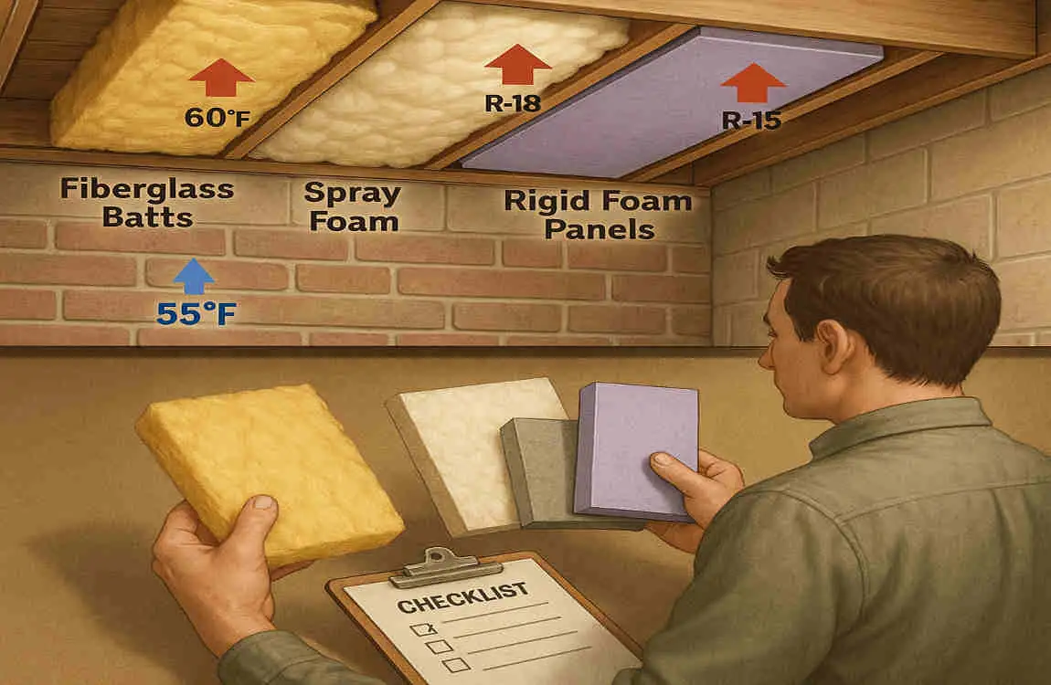What Basement Ceiling Insulation Works Best for Your House?