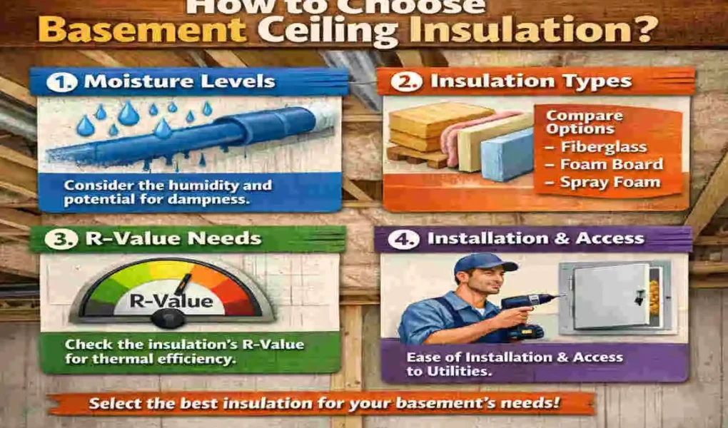 what insulation for basement ceiling