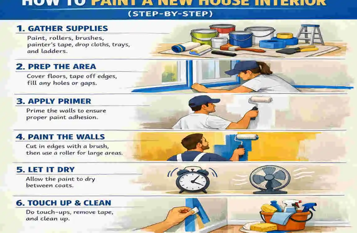 How to Paint a New House Interior