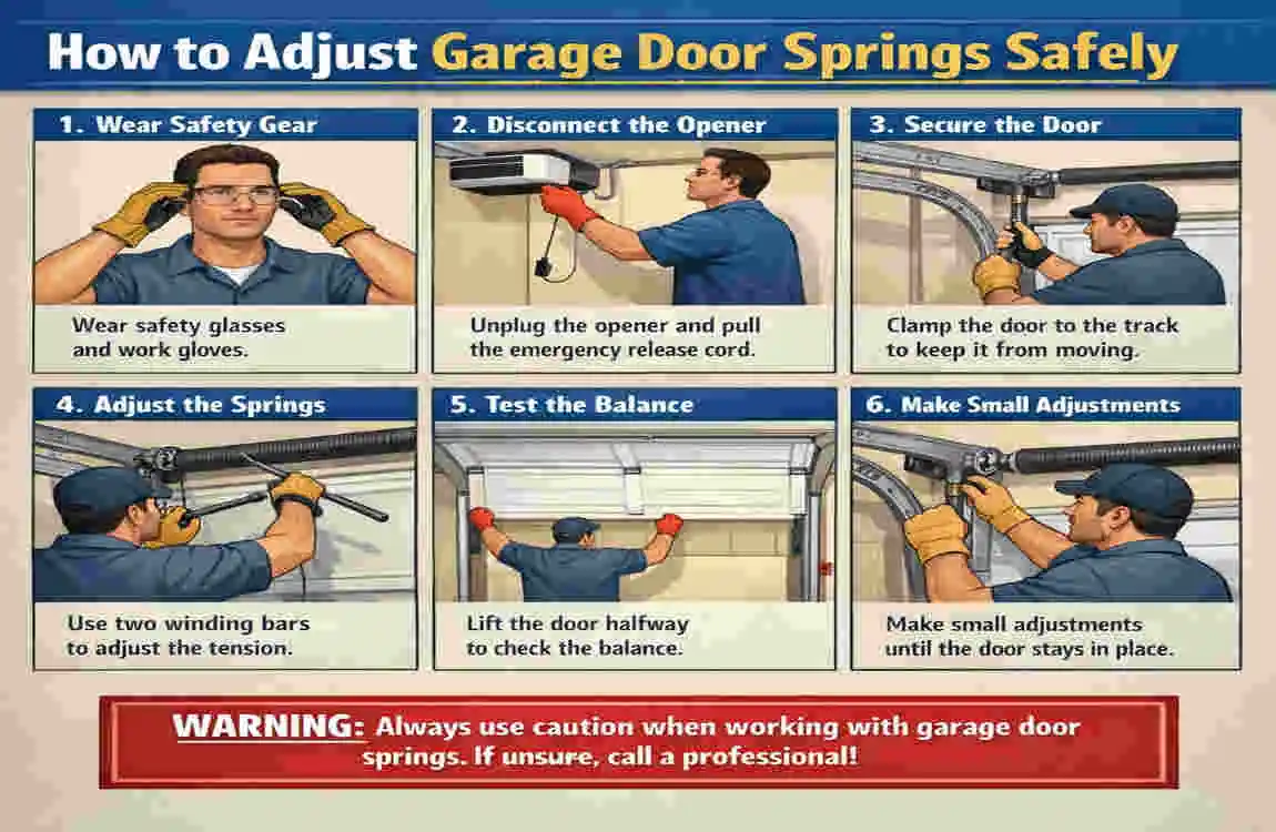 how many turns on garage door springs