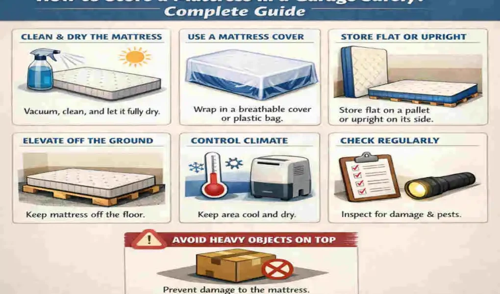how to store a mattress in garage