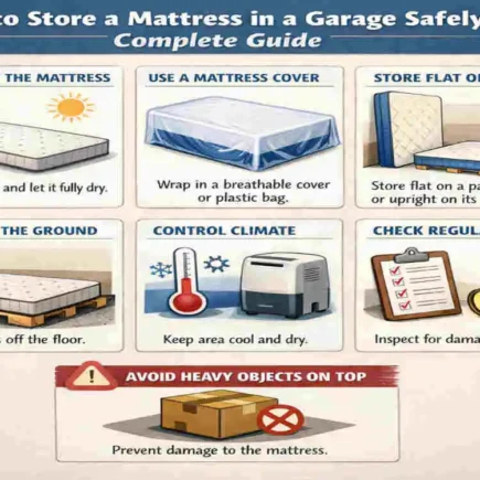 how to store a mattress in garage