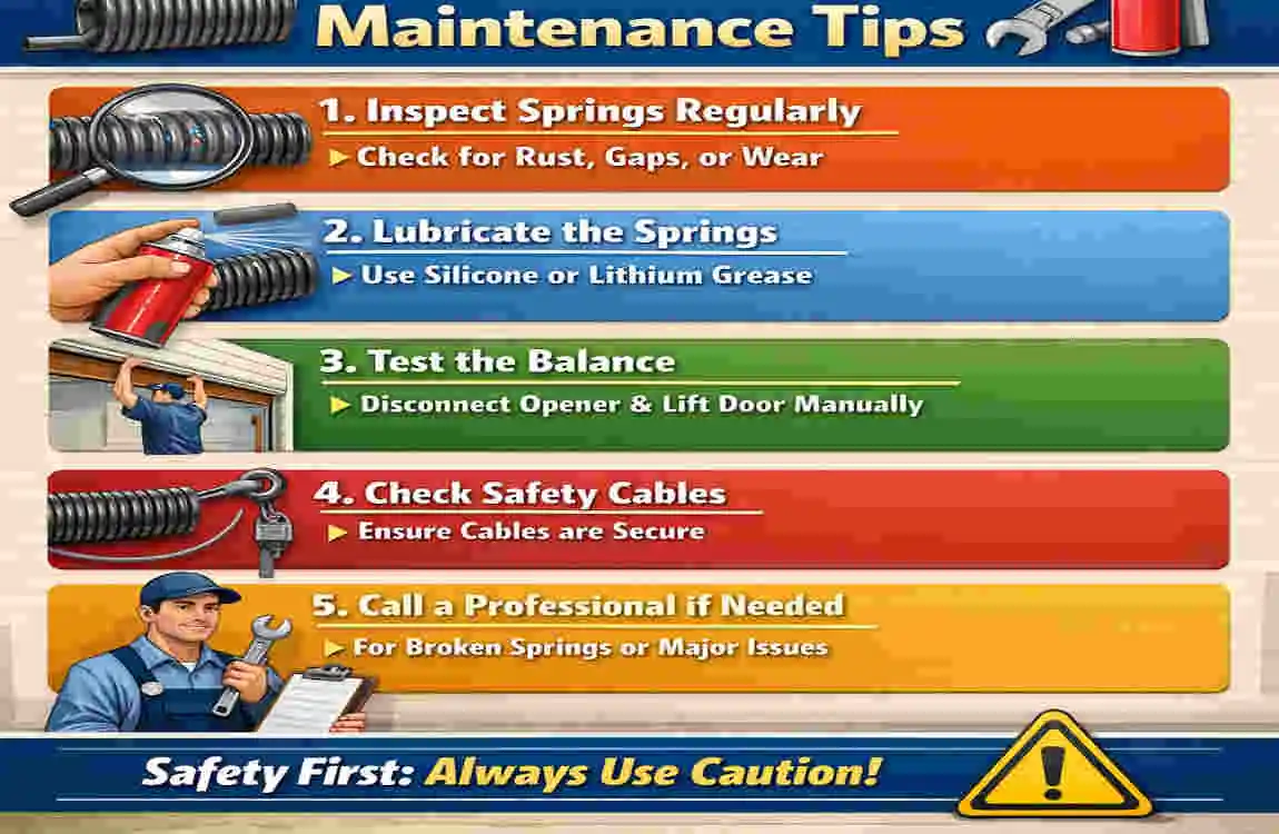 how many turns on garage door springs