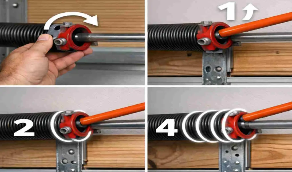 how many turns on garage door springs