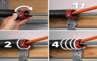how many turns on garage door springs